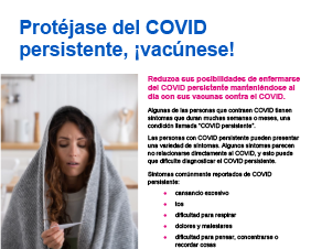 Protéjase del COVID persistente, ¡vacúnese!